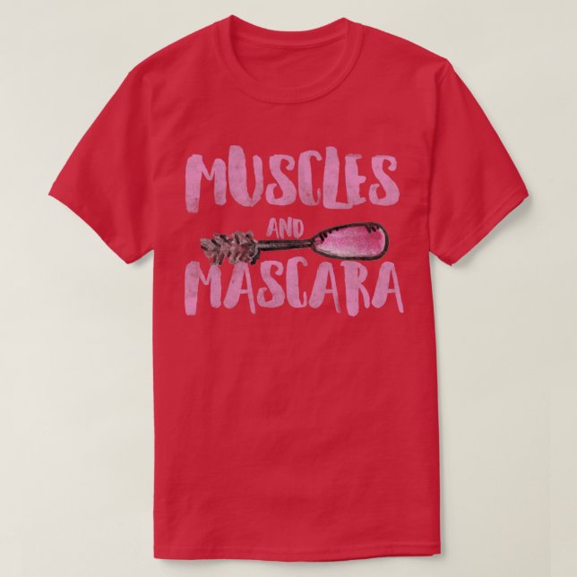 Muskler och Mascara T Shirt (Design framsida)