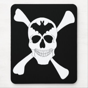 Musknapp för Skull och korsben Musmatta