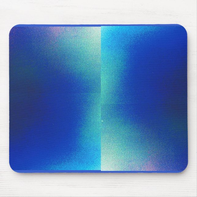 Musknapp med blå och turkos-design musmatta (Framsidan)