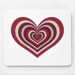 Musknapp med retro Red Heart Musmatta