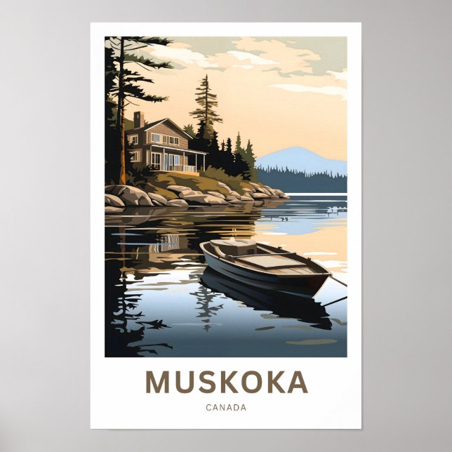 Muskoka Canada Travel Skriv ut Poster (Framsidan)