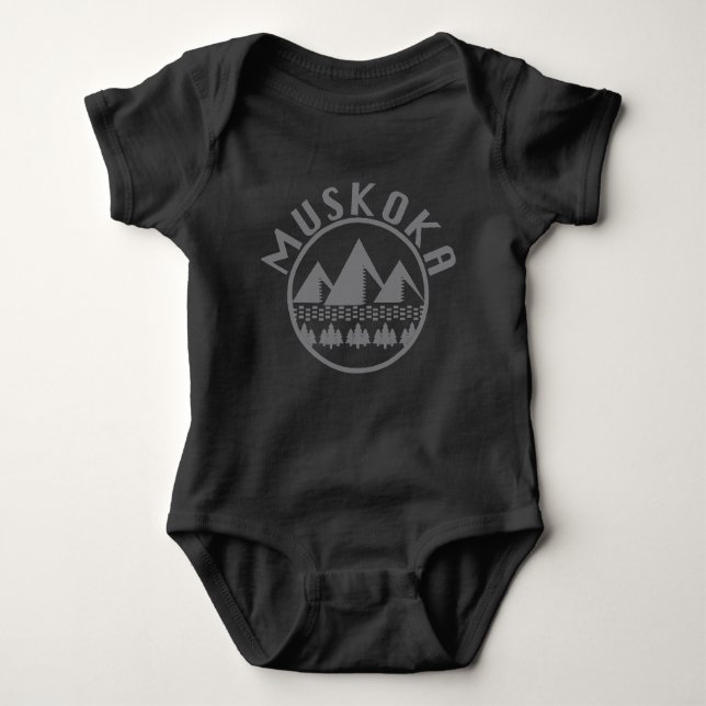Muskoka Design - Baby Jersey Bodydräkt T Shirt (Framsida)