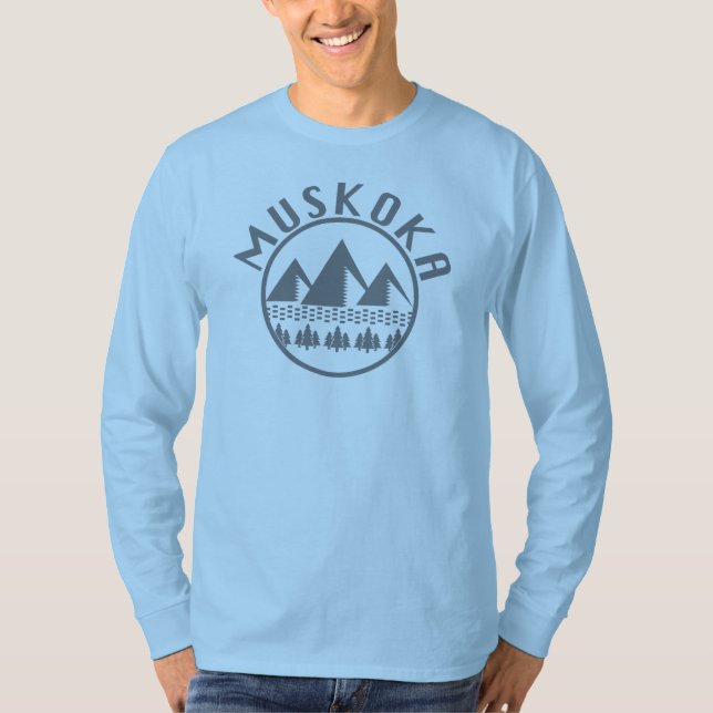 Muskoka Design - grundläggande Långärmad T-Shirt (Framsida)