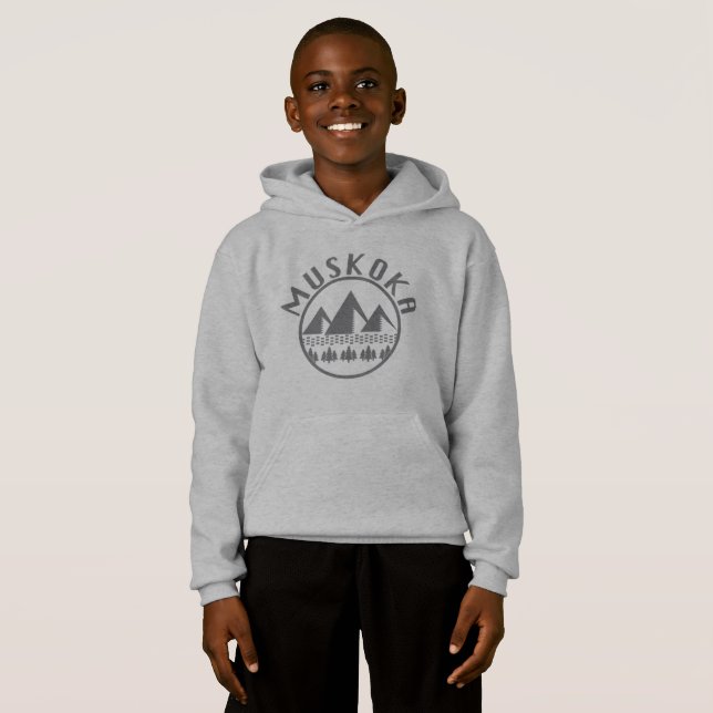 Muskoka Design - Kids'Pullover Hoodie T Shirt (Hel framsida)