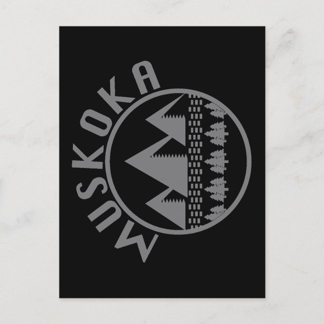 Muskoka Design - Square Stickers Vykort (Framsida)