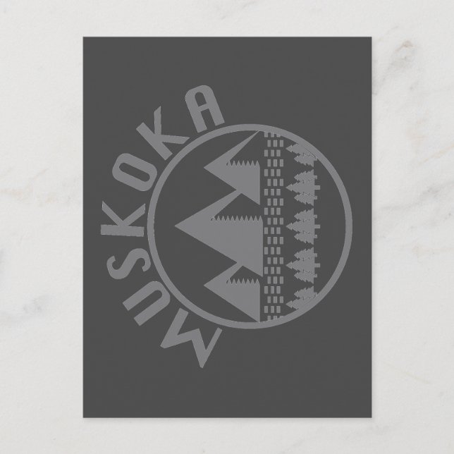 Muskoka Design - Square Stickers Vykort (Framsida)