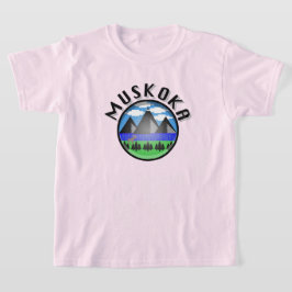 Muskoka Design (version 2) - Barns grundläggande T Shirt