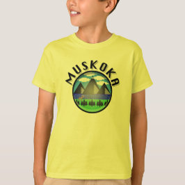 Muskoka Design (version 2) - Barns grundläggande T T Shirt