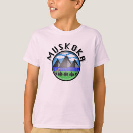 Muskoka Design (version 2) - Barns grundläggande T T Shirt