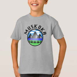 Muskoka Design (version 2) - Barns grundläggande T T Shirt