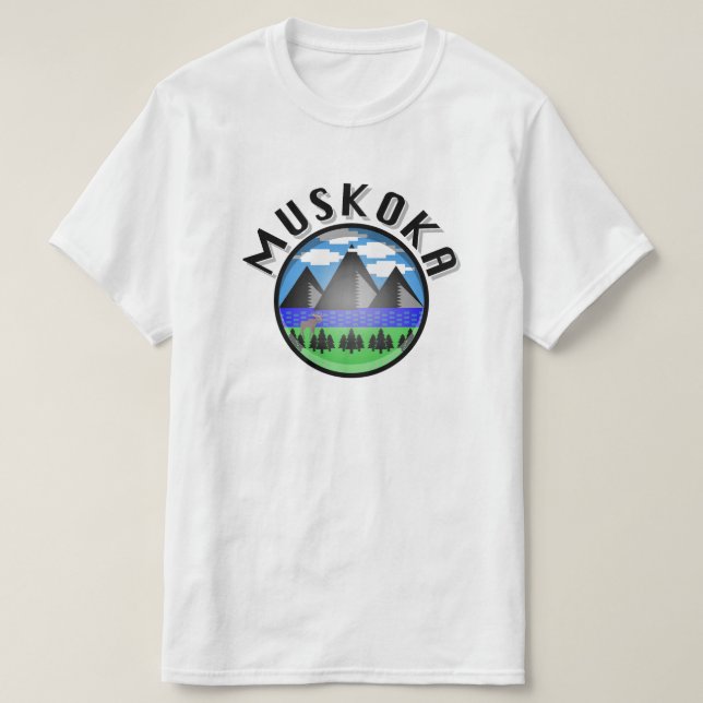 Muskoka Design (version 2) - Manar Value-Shirt T Shirt (Design framsida)