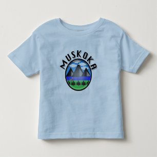 Muskoka Design (version 2) - Småbarn Bra Jersey T Shirt