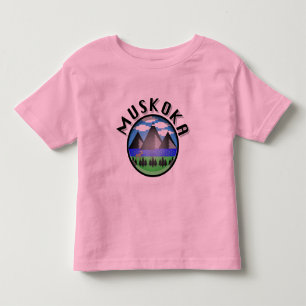 Muskoka Design (version 2) - Småbarn Bra Jersey T Shirt