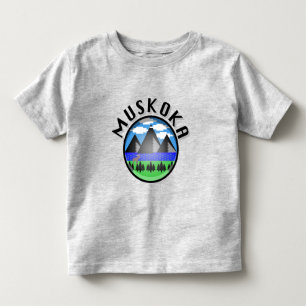 Muskoka Design (version 2) - Småbarn Bra Jersey T Shirt