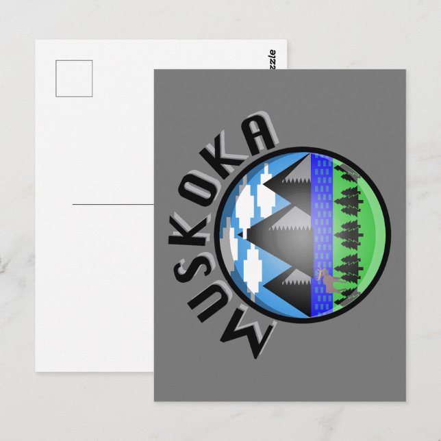 Muskoka Design - vykort (Fram/baksida)