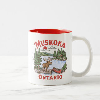 Muskoka Lake Ontario Kanada Två-Tonad Mugg