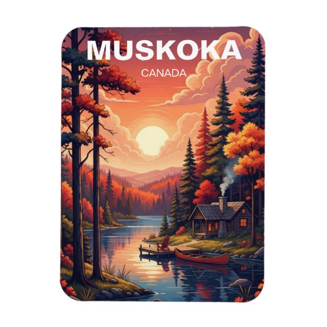 Muskoka Ontario Kanada Magnet (Vertikal)