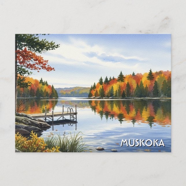 Muskoka Ontario Kanada Vykort (Framsida)