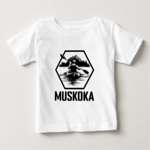 Muskoka Ontario Kayaker - Baby Bra Jersey T-Shirt