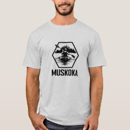 Muskoka Ontario Kayaker - Manar Basic T-Shirt
