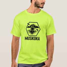 Muskoka Ontario Kayaker - Manar Basic T-Shirt