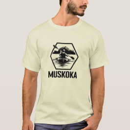 Muskoka Ontario Kayaker - Manar Basic T-Shirt
