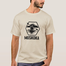 Muskoka Ontario Kayaker - Manar Basic T-Shirt