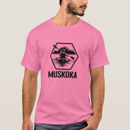 Muskoka Ontario Kayaker - Manar Basic T-Shirt