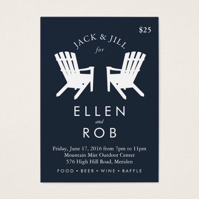 Muskoka Ordförande Jack Jill Biljett / flottan (Framsidan)