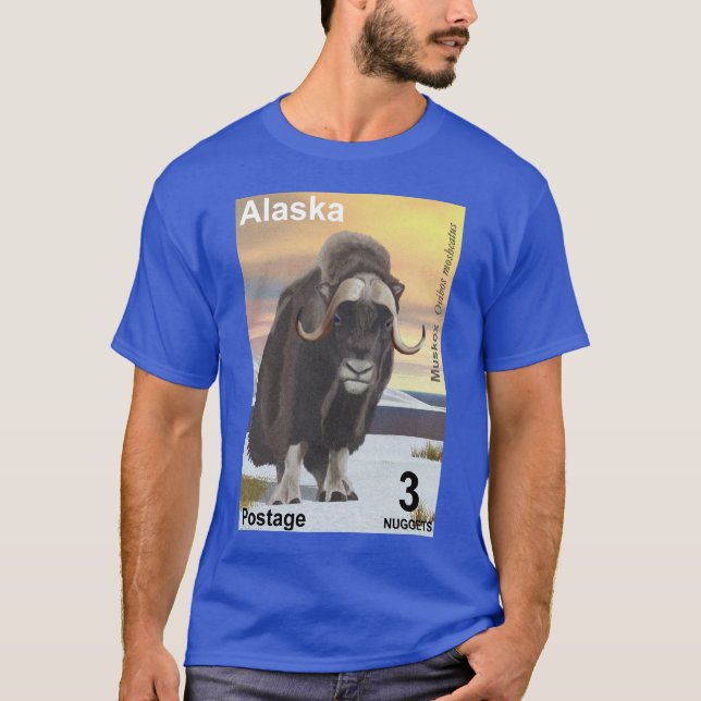 Muskox - Alaska Postage T Shirt (Framsida)