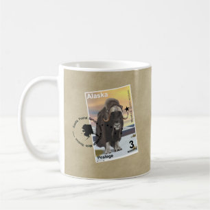Muskox Frimärke Souvenir Kaffemugg