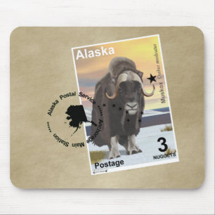 Muskox Frimärke Souvenir Musmatta