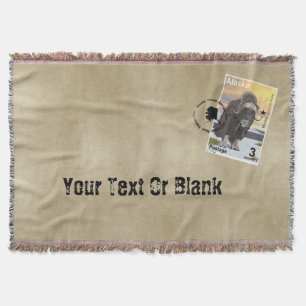 Muskox Frimärke Souvenir Mysfilt