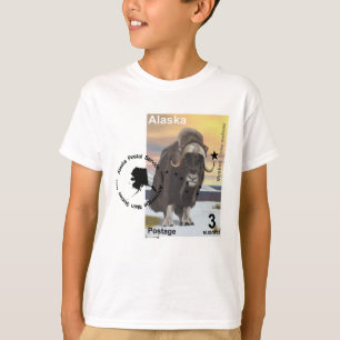 Muskox Frimärke Souvenir T Shirt