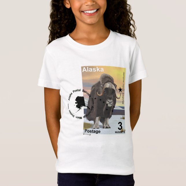 Muskox Frimärke Souvenir Tröja (Framsida)