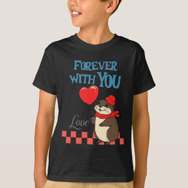 Muskrat Love Forever With You  T Shirt (Framsida)