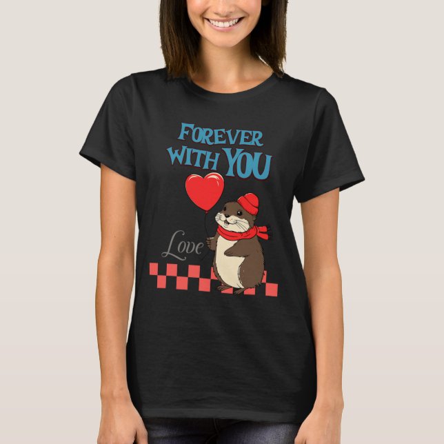 Muskrat Love Forever With You  T Shirt (Framsida)