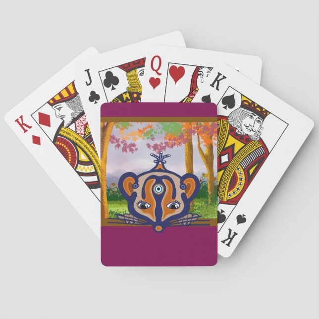 Muskrit i skogen casinokort (Baksidan)