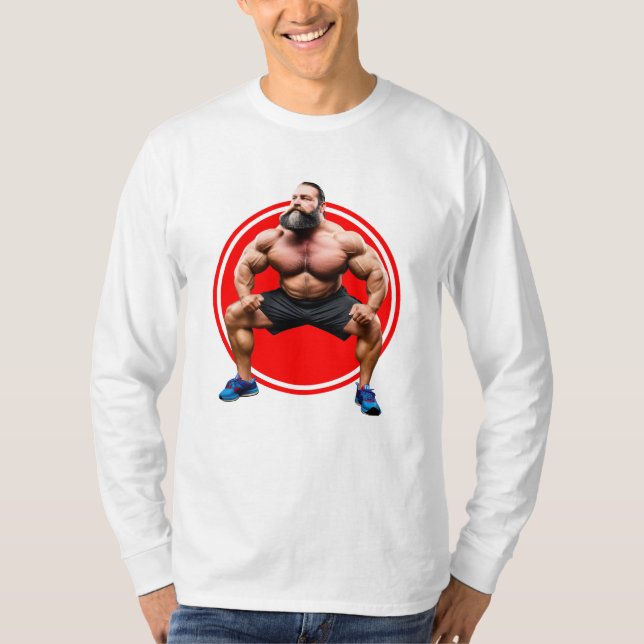 Muskulär bojkott t shirt (Framsida)