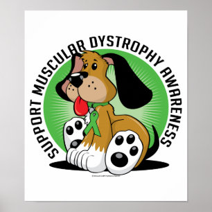 Muskulös Dystrophyhund Poster