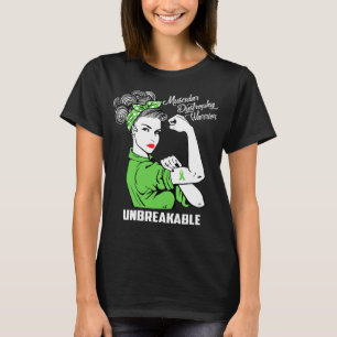 Muskulös Unbreakable Dystrophykrigare T Shirt