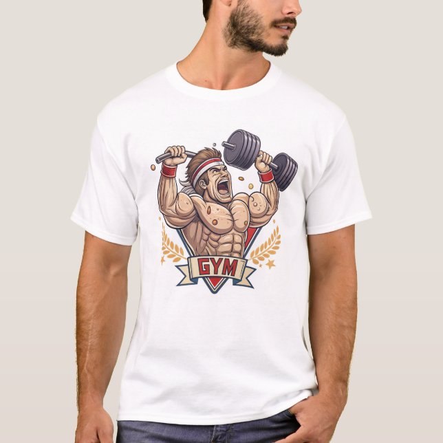 Muskuloskeletala Bodybuilding der Silhouette T Shirt (Framsida)