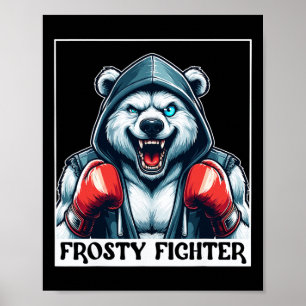 Muskuloskeletala enögda Frosty Fighter Boxing Hand Poster