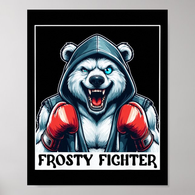 Muskuloskeletala enögda Frosty Fighter Boxing Hand Poster (Framsidan)