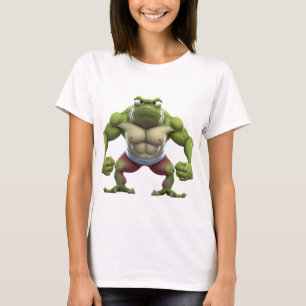 Muskuloskeletala groddar, kraftig muskelskulär bos t shirt