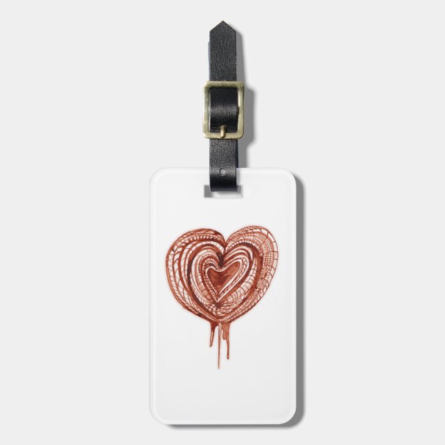 Muskuloskeletala pump (hjärta) teckning bagagebricka (Vertikal Framsida)