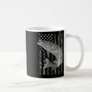 Musky Fishing Camouflage Flagga Muskie Kaffemugg