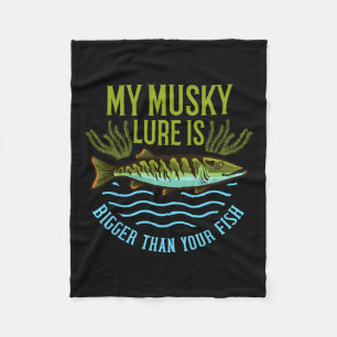 Musky Fishing Gift Muskie Lure Muskellunge Fleecefilt