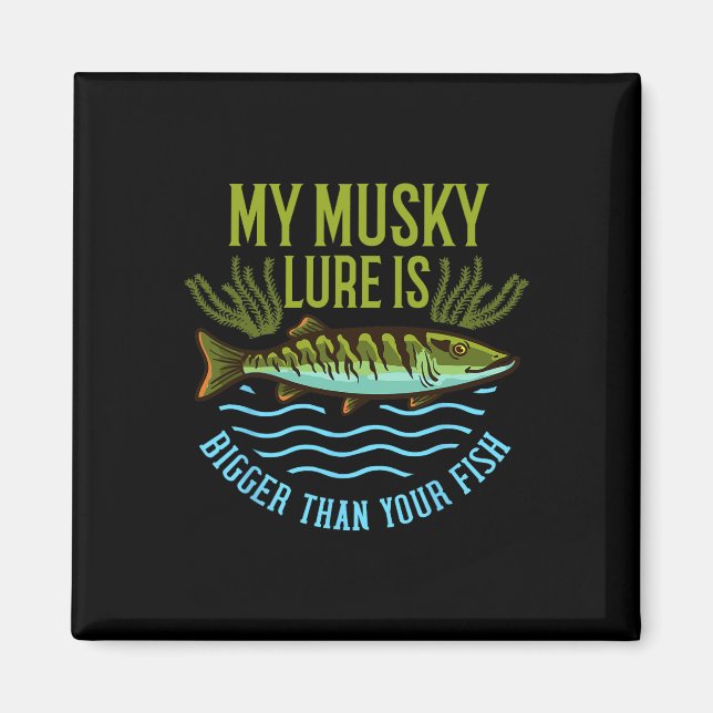 Musky Fiskegave Muskie Lure Muskellunge  Magnet (Framsidan)