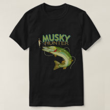 Musky Hunter Fisherman Trendig Design